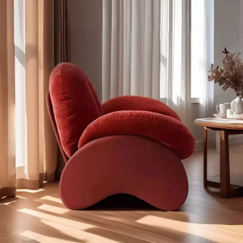 Custom Color Snow Neil Fabric Curved Designer Accent Chair - 微信图片 20260810152828 3519 14 - QONKA HOME