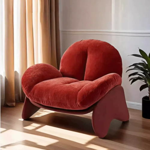 Custom Color Snow Neil Fabric Curved Designer Accent Chair - 微信图片 20260810152829 3521 14 - QONKA HOME