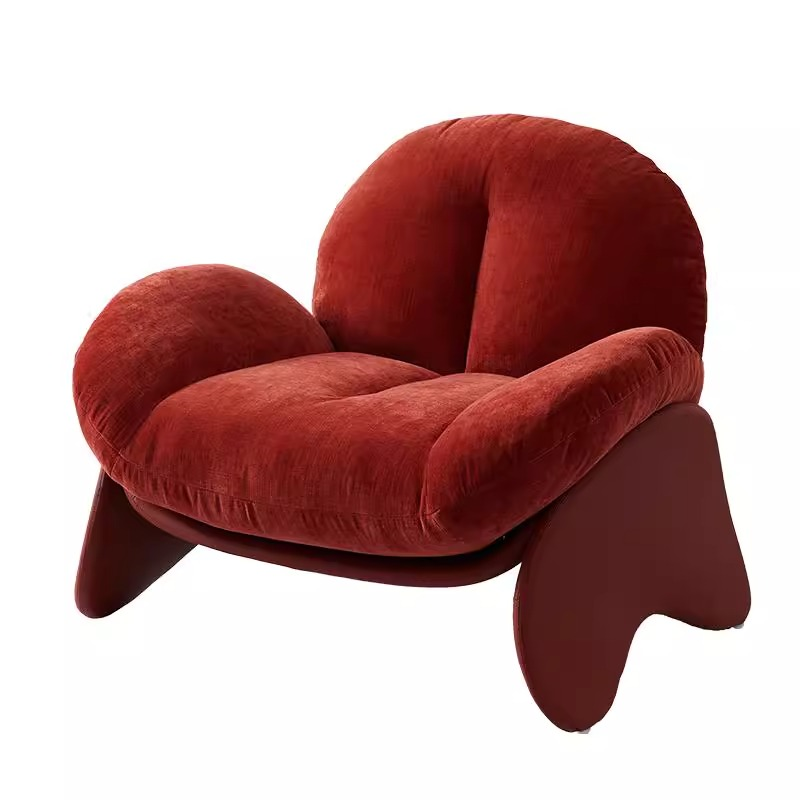 Custom Color Snow Neil Fabric Curved Designer Accent Chair - 微信图片 20260810152924 3524 14 - QONKA HOME