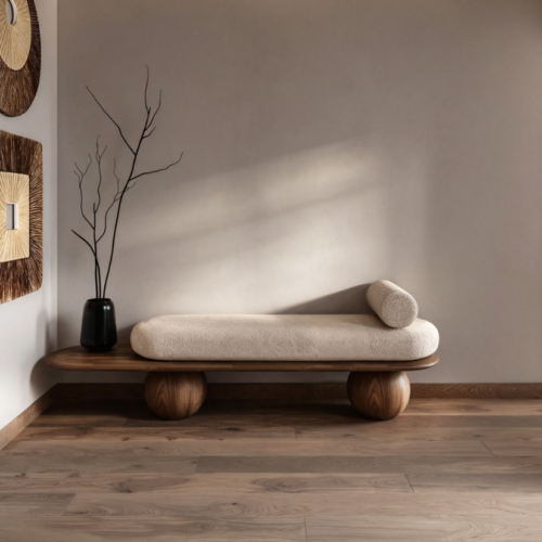 Solid Wood Shoe Bench for the Living Room and Hallway - Living room furniture - QONKA HOME