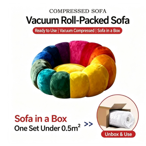 Vacuum Roll‑Packed Petal Sofa - Living room furniture - QONKA HOME