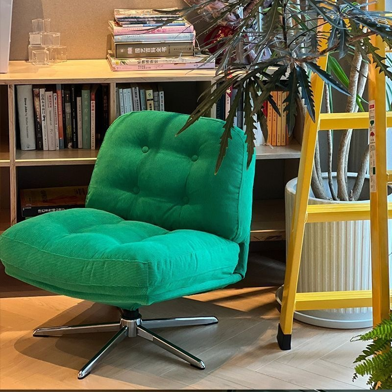 Corduroy Swivel Height Chair - Living room furniture - QONKA HOME