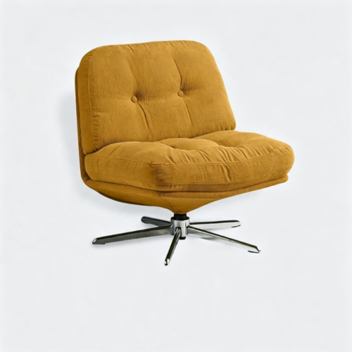Corduroy Swivel Height Chair - Living room furniture - QONKA HOME