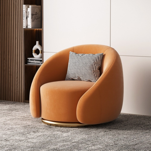 Velvet Accent Leisure Armchair - Living room furniture - QONKA HOME