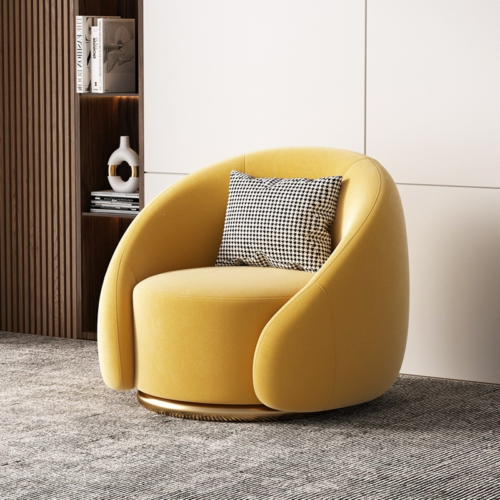 Velvet Accent Leisure Armchair - Living room furniture - QONKA HOME