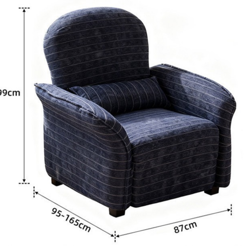 Mid-Century Bud Design Single Sofa - Living room furniture - QONKA HOME
