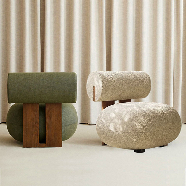 Solid Wood Leisure Accent Chair - Living room furniture - QONKA HOME