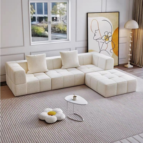Vacuum Compressed Modular Sectional Sofa - Living room furniture - QONKA HOME