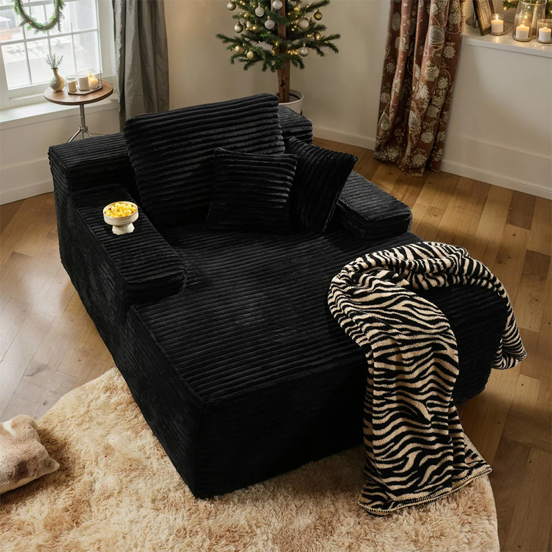 Multifunctional Compressed Chaise Sofa - Living room furniture - QONKA HOME
