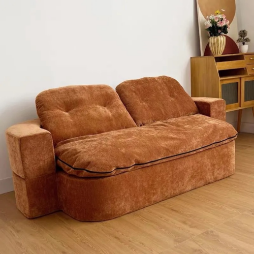 Folding bed for the lazy, corduroy fold-out sofa - Living room furniture - QONKA HOME