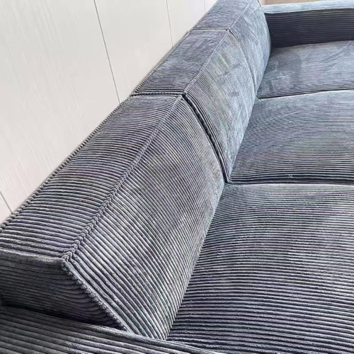 Chenille Upholstered Sofa, Pure Foam Compressed Sofa - Living room furniture - QONKA HOME