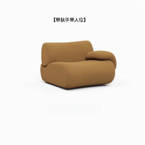 Minimalist suede fabric modular sofa - Living room furniture - QONKA HOME