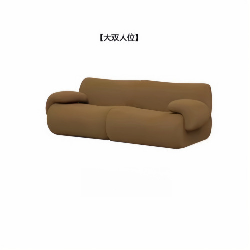 Minimalist suede fabric modular sofa - Living room furniture - QONKA HOME