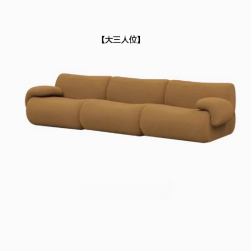 Minimalist suede fabric modular sofa - Living room furniture - QONKA HOME