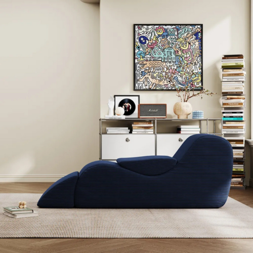 Compact sofa and yoga set with reclining chair, foldable - Living room furniture - QONKA HOME