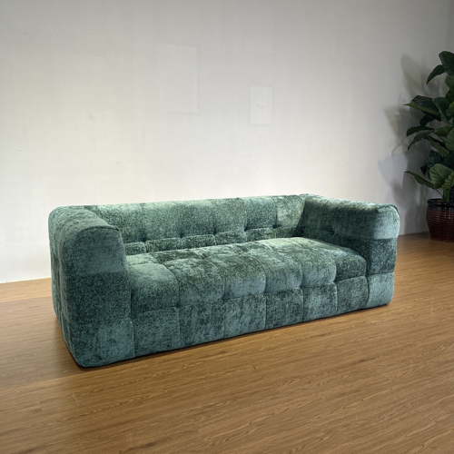 Vacuum Compressed Corduroy Block Sofa - Living room furniture - QONKA HOME