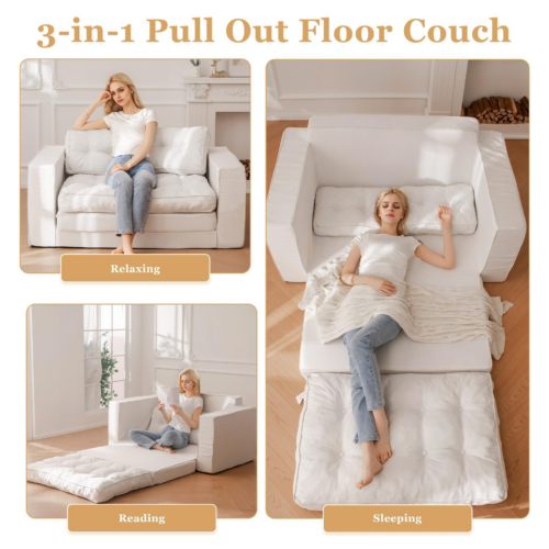 Vacuum Compressed Pull‑out Sofa Bed - Living room furniture - QONKA HOME