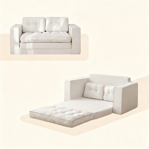 Vacuum Compressed Pull‑out Sofa Bed - Living room furniture - QONKA HOME