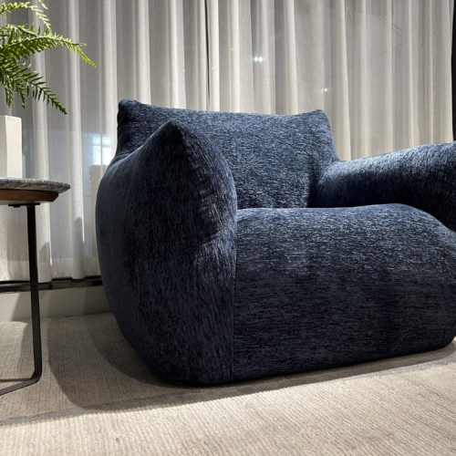 Vacuum Compressed Plush Single Sofa - Living room furniture - QONKA HOME