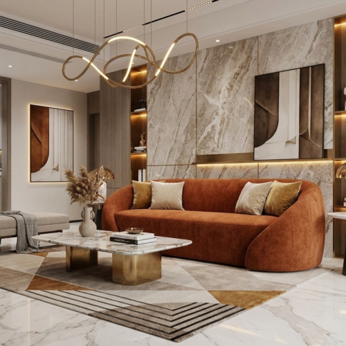 Minimalist living room sofas, vacuum-packed living room furniture - Living room furniture - QONKA HOME