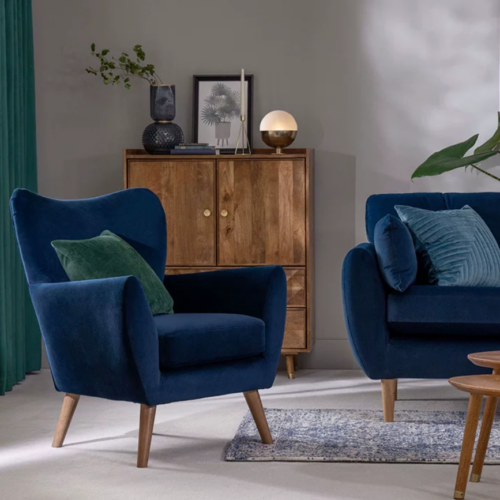 Retro, minimalist lounge chair, living room furniture - Living room furniture - QONKA HOME