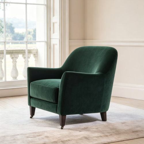 American-style minimalist single armchair - Living room furniture - QONKA HOME