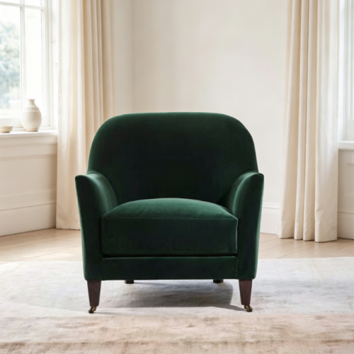 American-style minimalist single armchair - Living room furniture - QONKA HOME