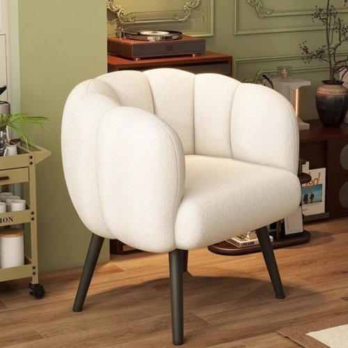 Petal‑Shaped Single Sofa Chair - Living room furniture - QONKA HOME