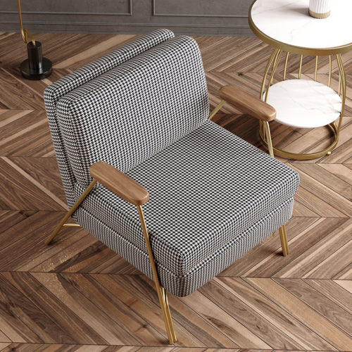 Houndstooth Retro Accent Chair - Living room furniture - QONKA HOME