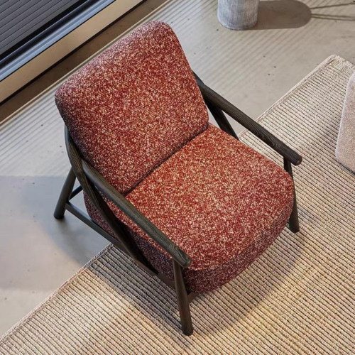Vintage solid wood armchair, perfect for the living room, bedroom, and reading nook - Living room furniture - QONKA HOME