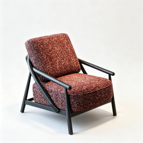 Vintage solid wood armchair, perfect for the living room, bedroom, and reading nook - Living room furniture - QONKA HOME