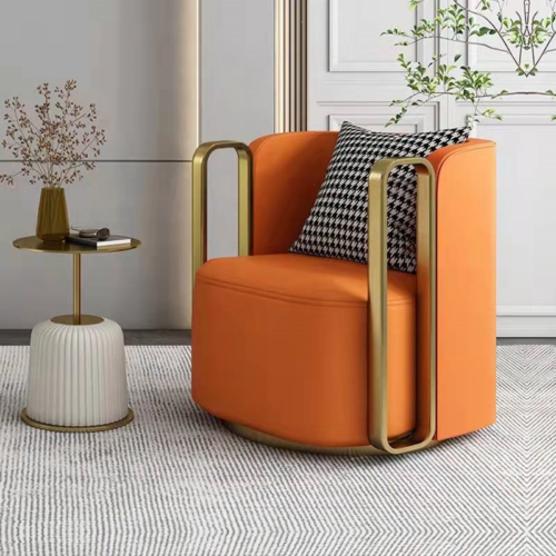 Metal Arm Luxury Accent Chair - Living room furniture - QONKA HOME