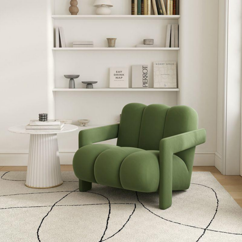 Creative Block Shaped Accent Armchair - Living room furniture - QONKA HOME