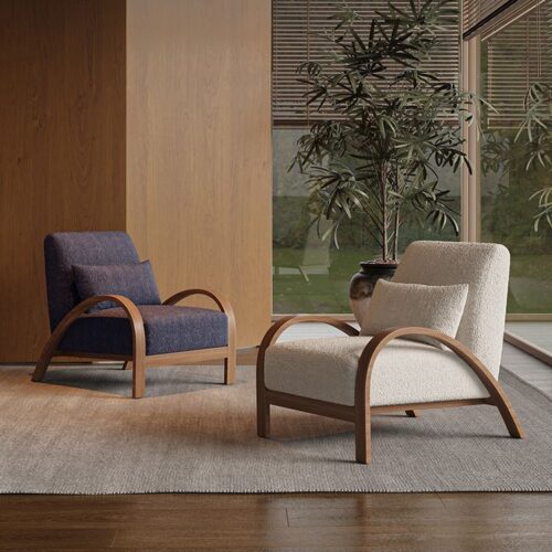 Nordic Single Sofa Chair, Designer Leisure Accent Chair - Living room furniture - QONKA HOME