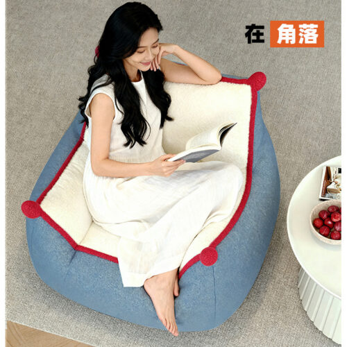 Bean Bag Lounge Chair with Totoro Backrest - Living room furniture - QONKA HOME