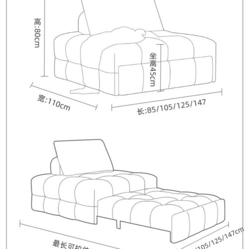 New Casual Sofa Bed: a Foldable - Bedroom furniture - QONKA HOME