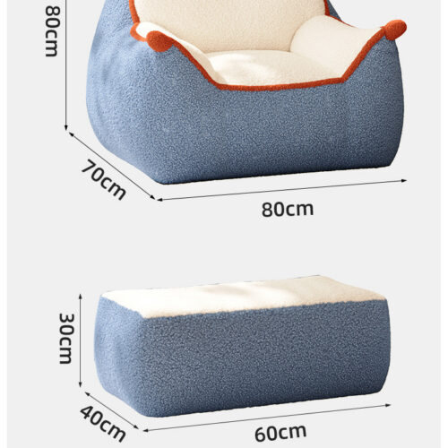 Bean Bag Lounge Chair with Totoro Backrest - Living room furniture - QONKA HOME