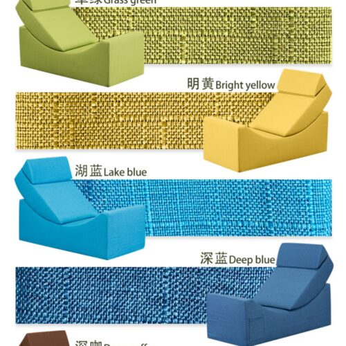 Multifunctional Fabric Sofa, Folding Tatami-Style All-Foam Recliner - Living room furniture - QONKA HOME