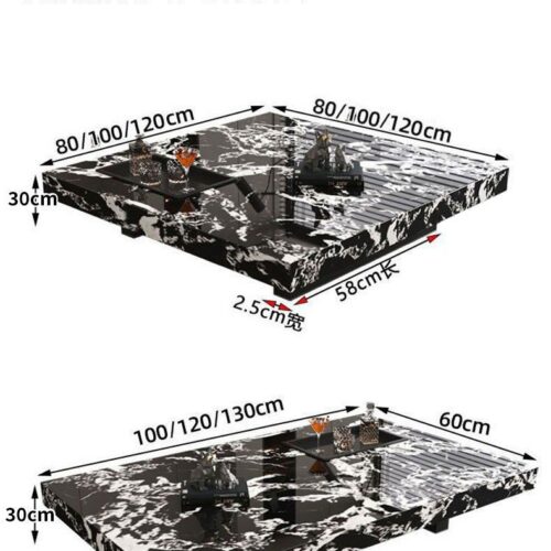 Italian Minimalist Sintered Stone Coffee Table, Rectangle & Square - Coffee table - QONKA HOME