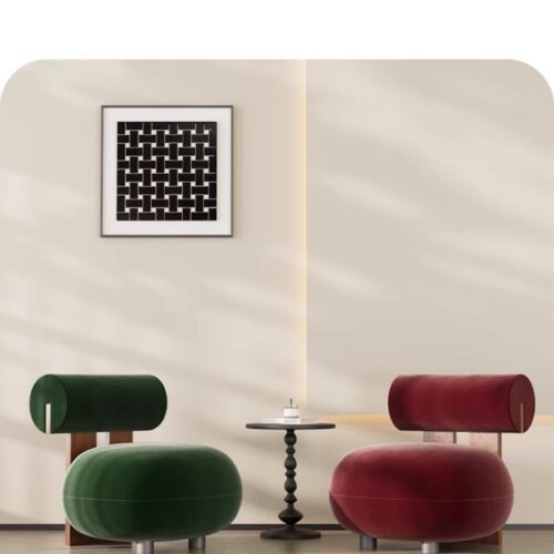 Minimalist Lambswool Recliner - Living room furniture - QONKA HOME