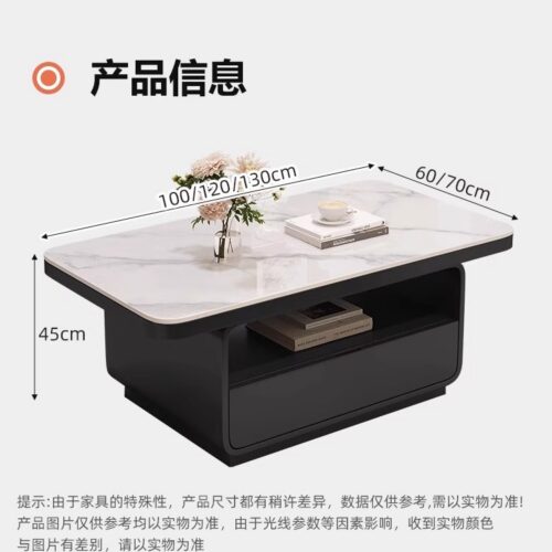 Two-tone Wood Top Storage Coffee Table With Drawer - Coffee table - QONKA HOME