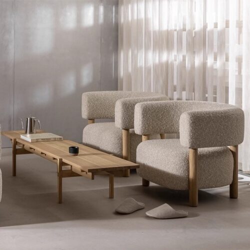 Nordic solid wood, light-luxury modern minimalist single chair - Living room furniture - QONKA HOME
