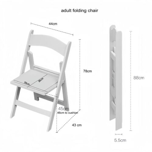 Heavy‑Duty Plastic Folding Dining Chair Padded Seat Stackable Foldable Side Chair for Event Party Banquet Home - Dining ...