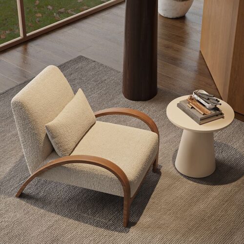 Nordic Single Sofa Chair, Designer Leisure Accent Chair - Living room furniture - QONKA HOME