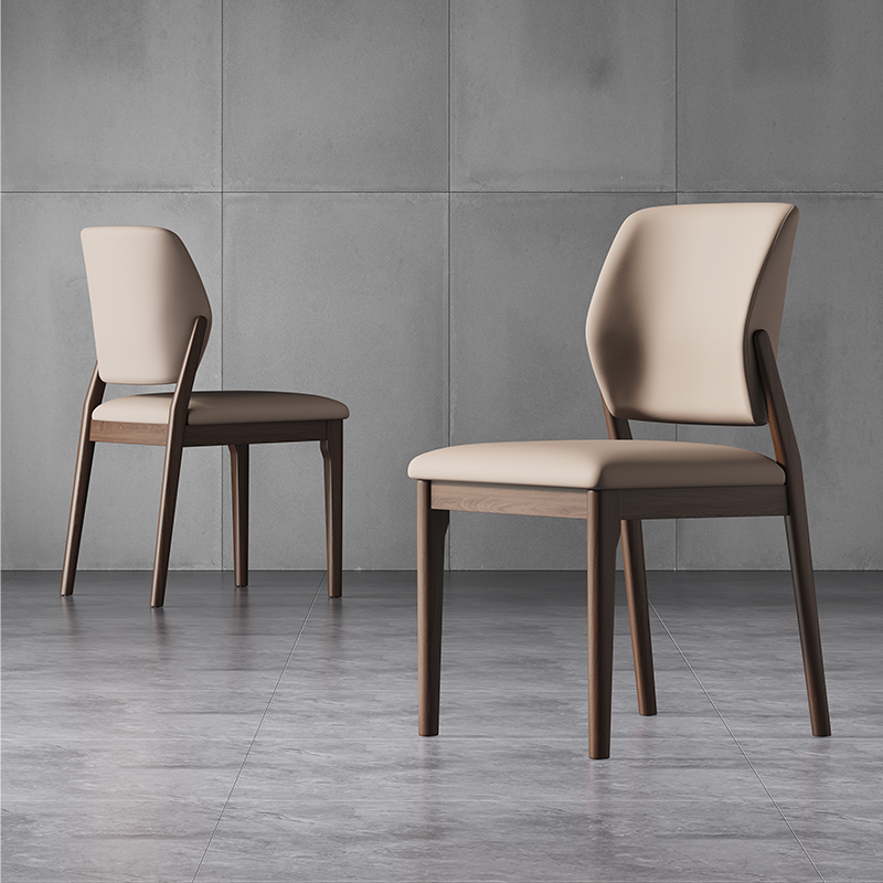 Elegant Solid Wood Dining Chair Padded Ergonomic Side Chair for Home & Restaurant