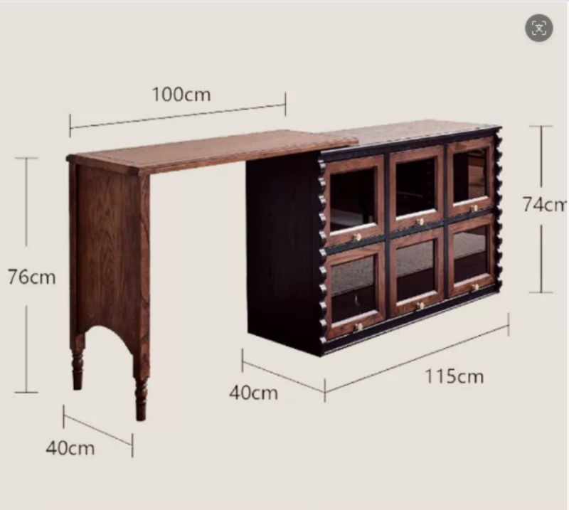 Retro Combined Makeup Vanity Table