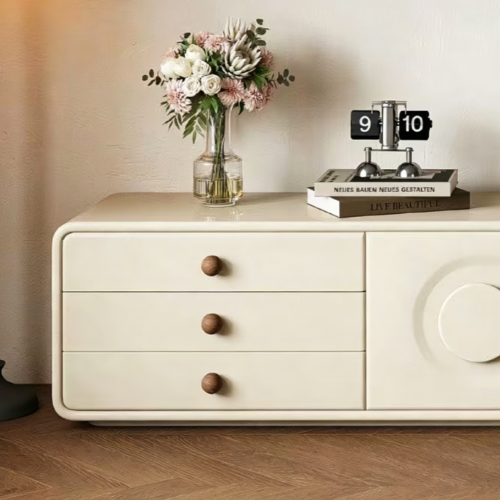 Cream Style TV Cabinet - Living room furniture - QONKA HOME