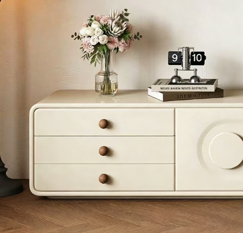 Cream Style TV Cabinet