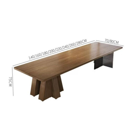 Solid Pine Wood Tea Dining Table, Transparent Acrylic Support, Japanese‑Style Multi‑Function Desk - Dining table - QON...