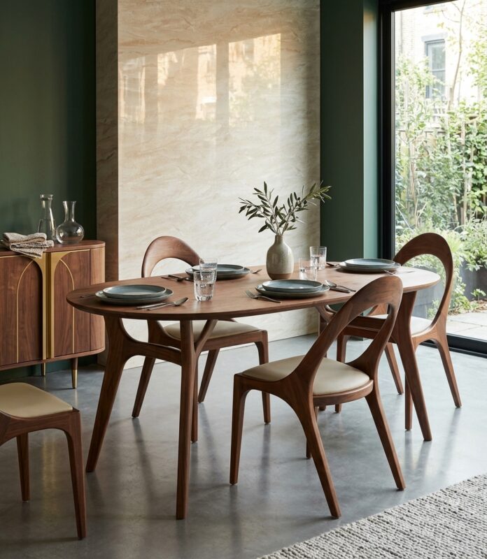 Designer Hollow Dining Chair, Premium Walnut / Ash Solid Wood Leisure Chair For Dining Room & Cafe
